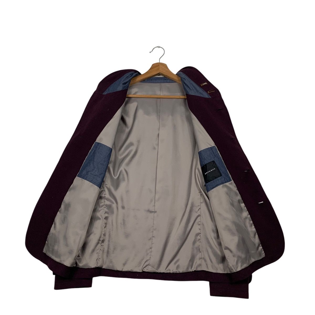 Boycott BOYCOTT Maroon Hooded Casual Jacket #2274-C101 Size US S / EU 44-46 / 1 - 12 Thumbnail