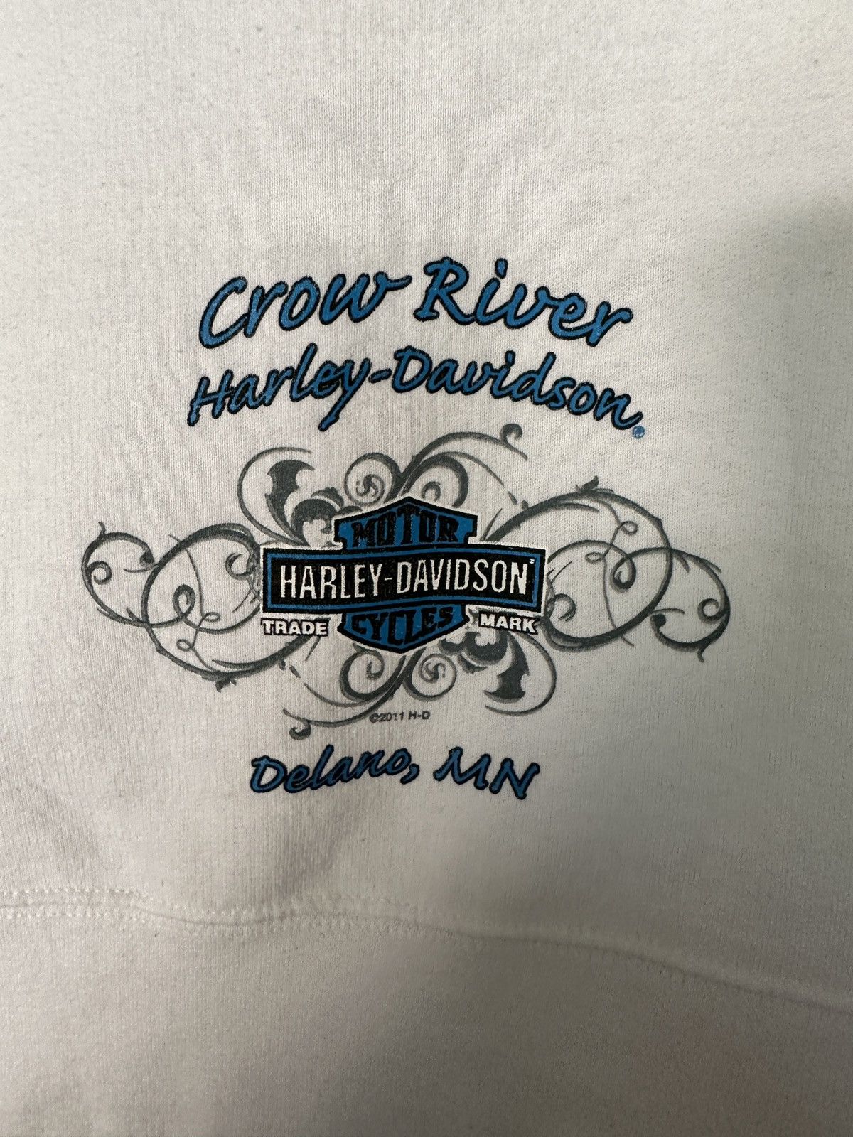Harley Davidson Vintage Y2K Harley Davidson Zip Up Sweatshirt Size XL / US 12-14 / IT 48-50 - 5 Thumbnail