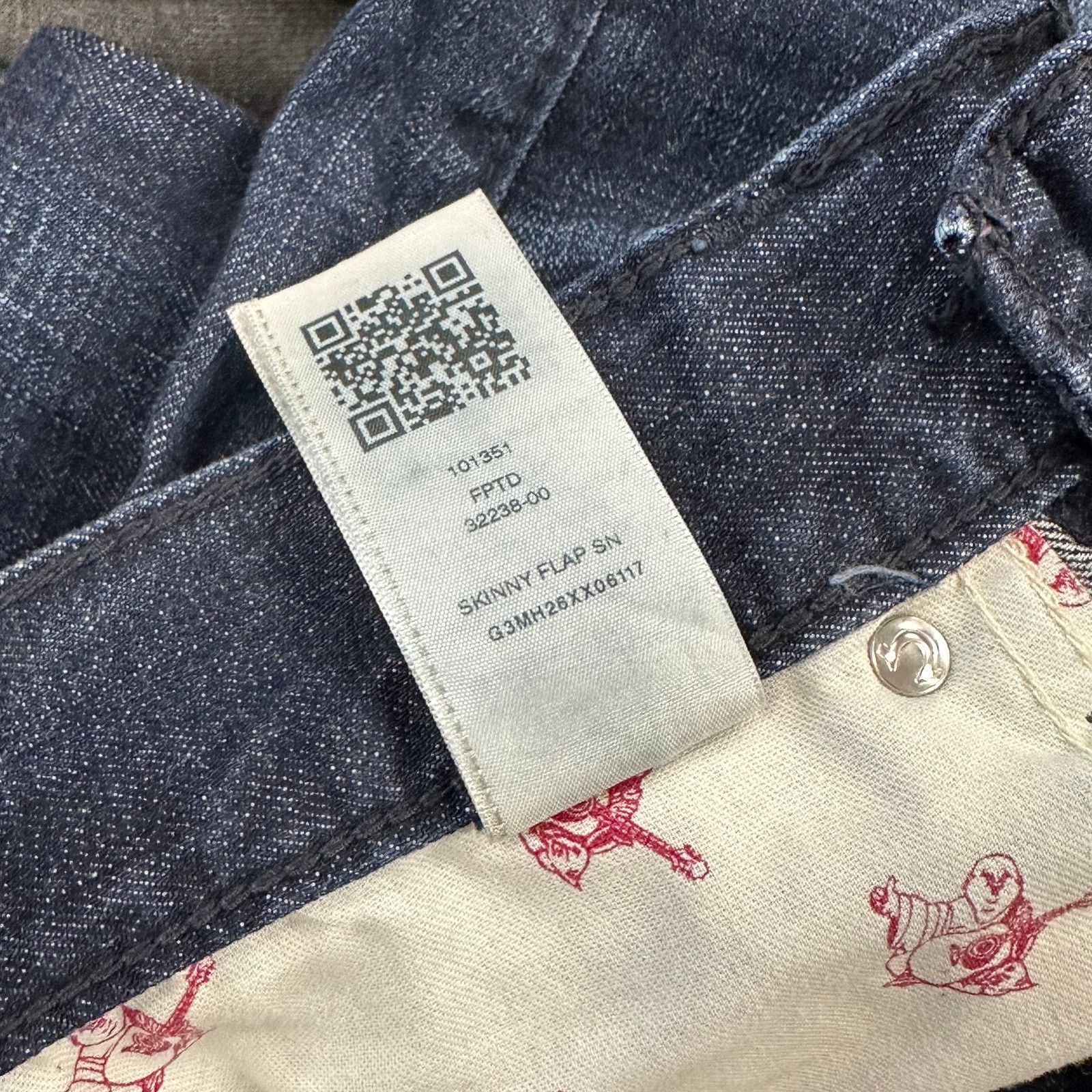 True Religion True Religion Skinny Flap Jeans Pants Dark Blue Size 29 B20 Size US 29 - 10 Thumbnail