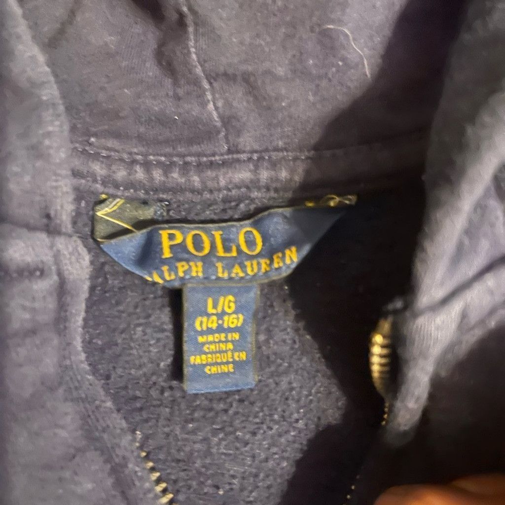 Polo Ralph Lauren Polo by Ralph Lauren Blue hoodie with bear size L/G(14-16) Size US XXS / EU 40 - 6 Thumbnail