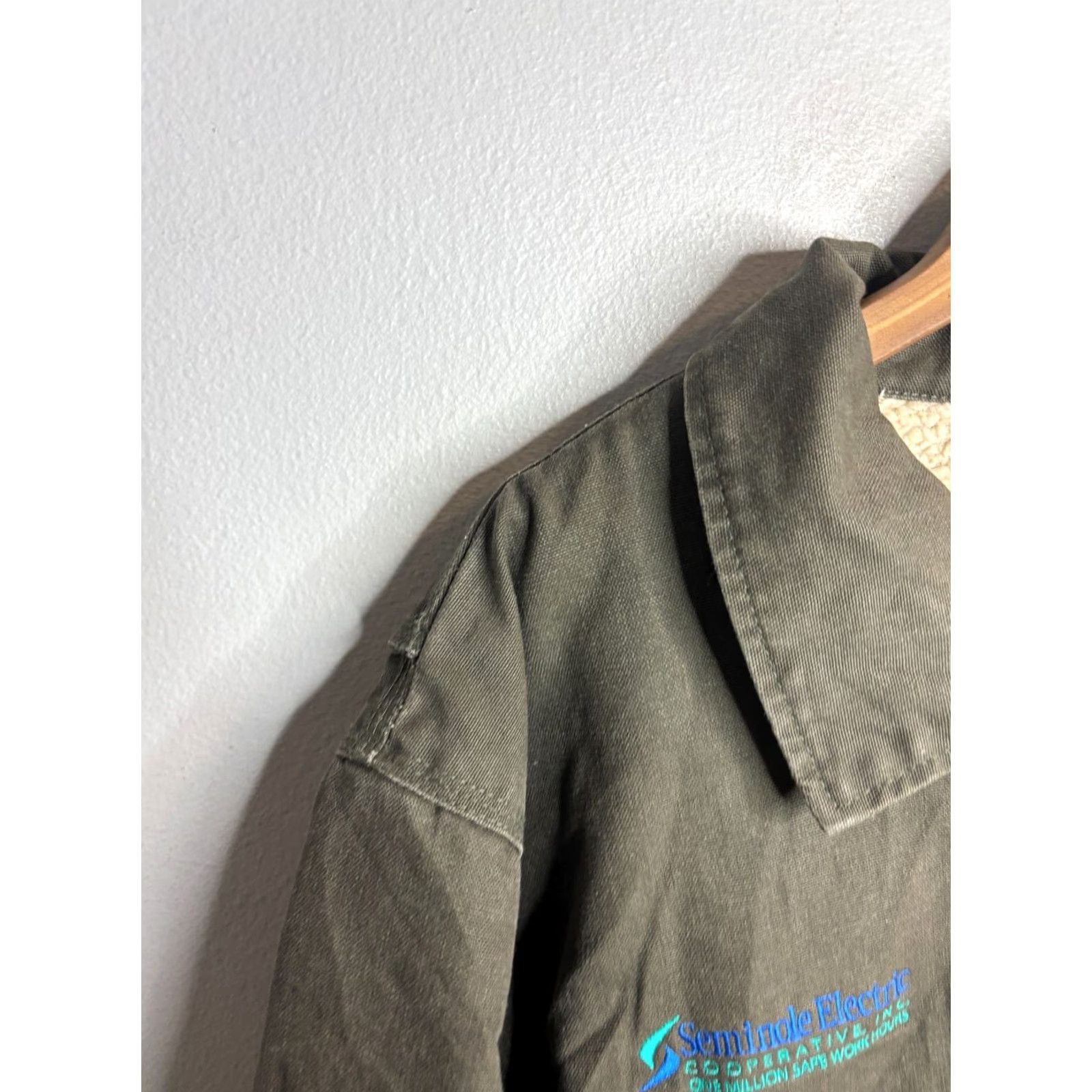 Vintage Cabela's Jacket Mens XL Green Sherpa Lined Cotton Collar Full Zip Heavy 4563 Jacket Size US XL / EU 56 / 4 - 2 Thumbnail