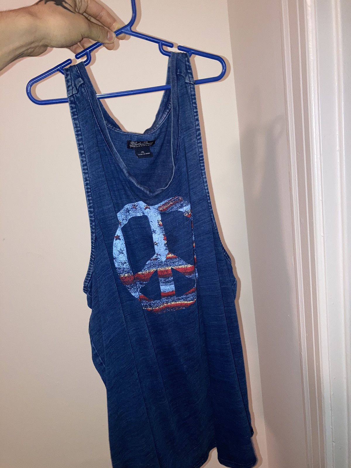 Lucky Brand American Flag Tank Top☮️ Size US M / EU 48-50 / 2 - 1 Thumbnail