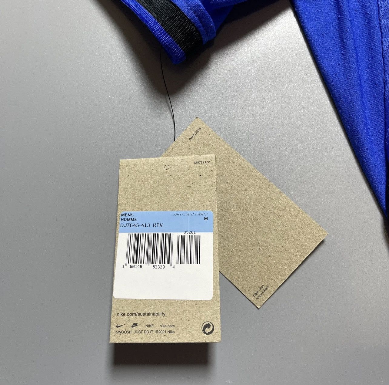 Vintage NWT INTER NIKE 2022/2023 FOOTBALL HOME JERSEY #10 MARTINEZ Size US M / EU 48-50 / 2 - 17 Thumbnail