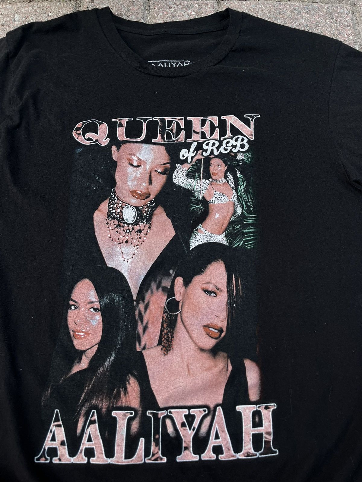 Band Tees × Rap Tees 🔥RARE🔥Aaliyah y2k R&B queen t-shirt Size US L / EU 52-54 / 3 - 4 Thumbnail