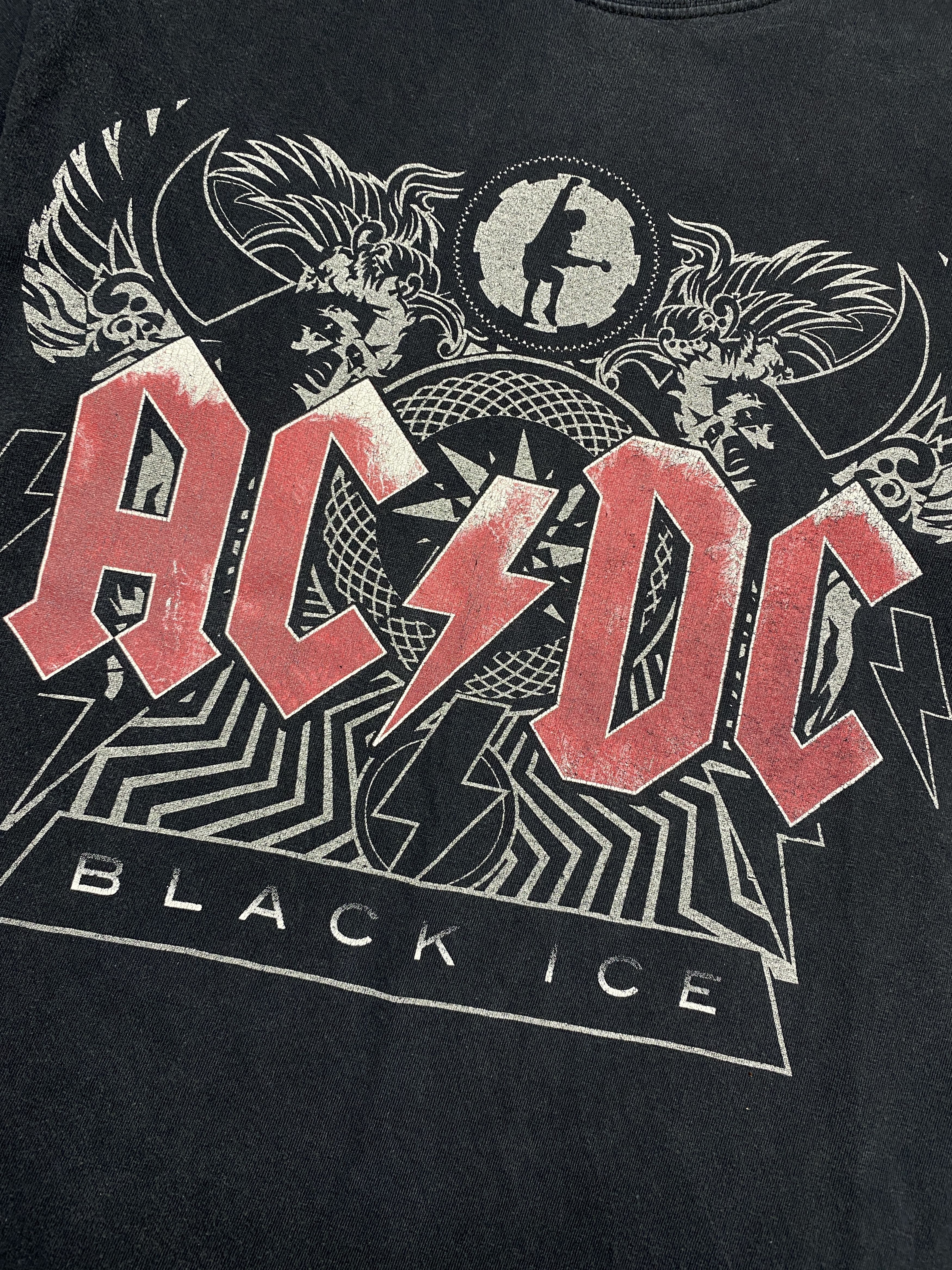 AC/DC × Band Tees Ac/Dc Black Ice Vintage Mens Rock Band T-Shirt Size US L / EU 52-54 / 3 - 3 Thumbnail