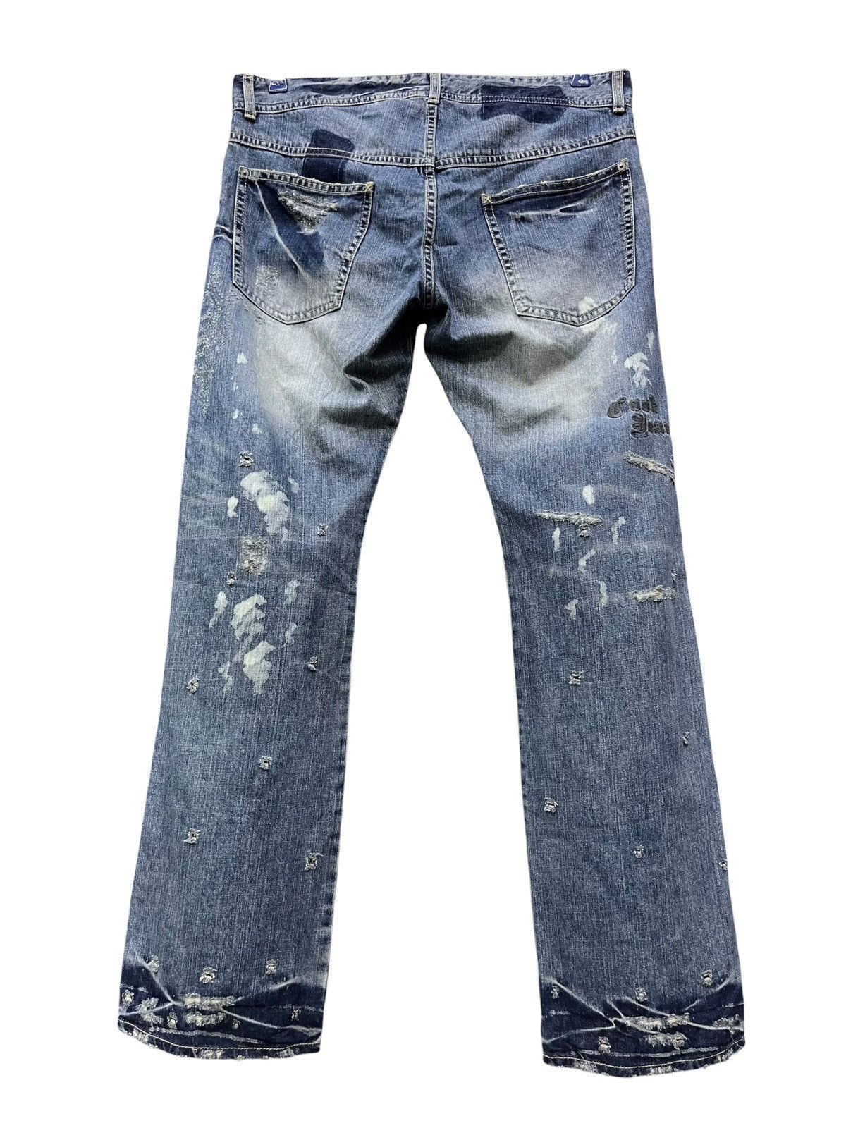Cook Jeans Cook Jeans Fleur De Lis Grunge Distressed ERD Denim Size US 36 / EU 52 - 2 Thumbnail