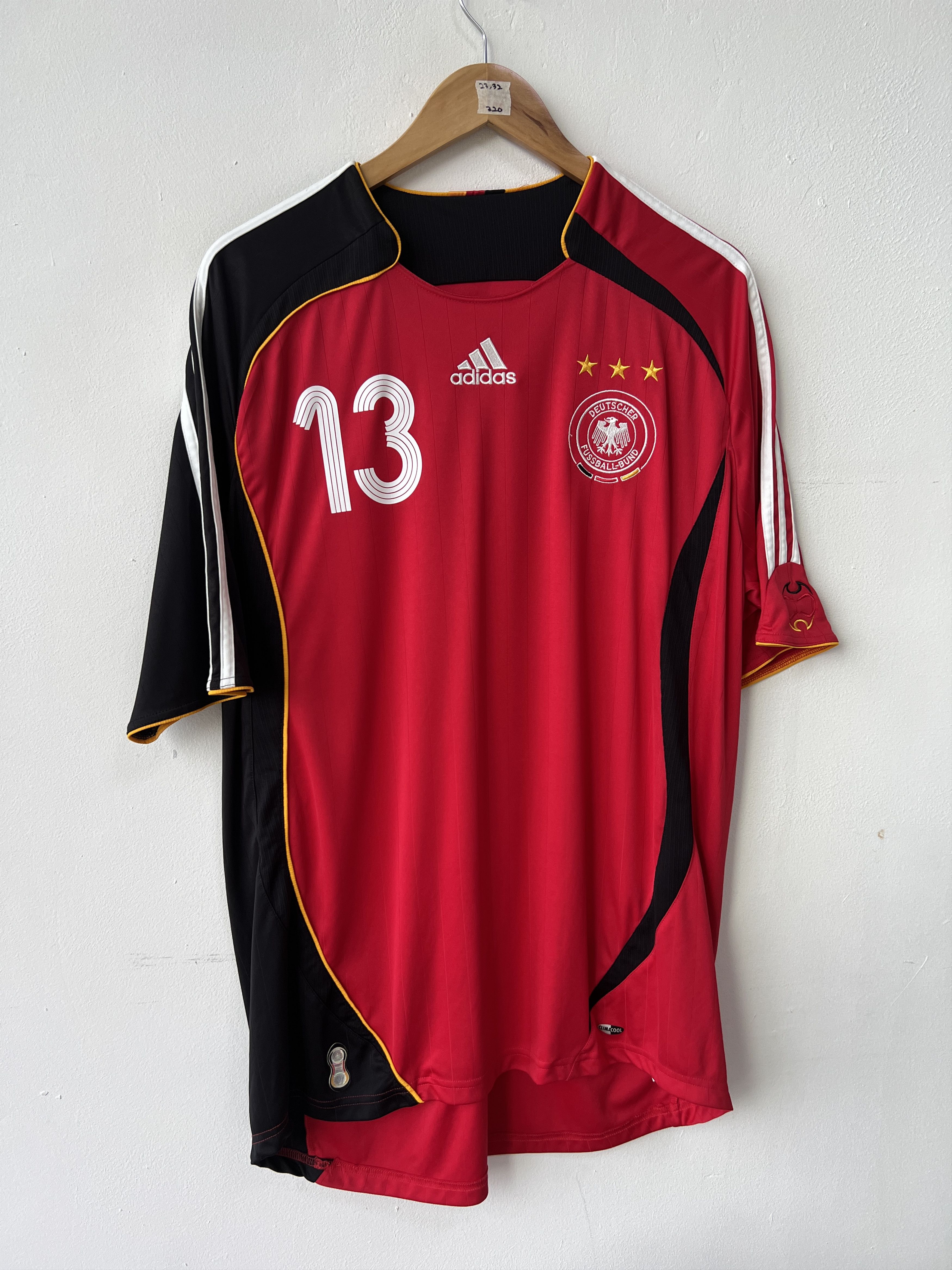 Adidas (XL) Germany 2005-07 Away Kit Ballack #13 Size US XL / EU 56 / 4 - 7 Thumbnail