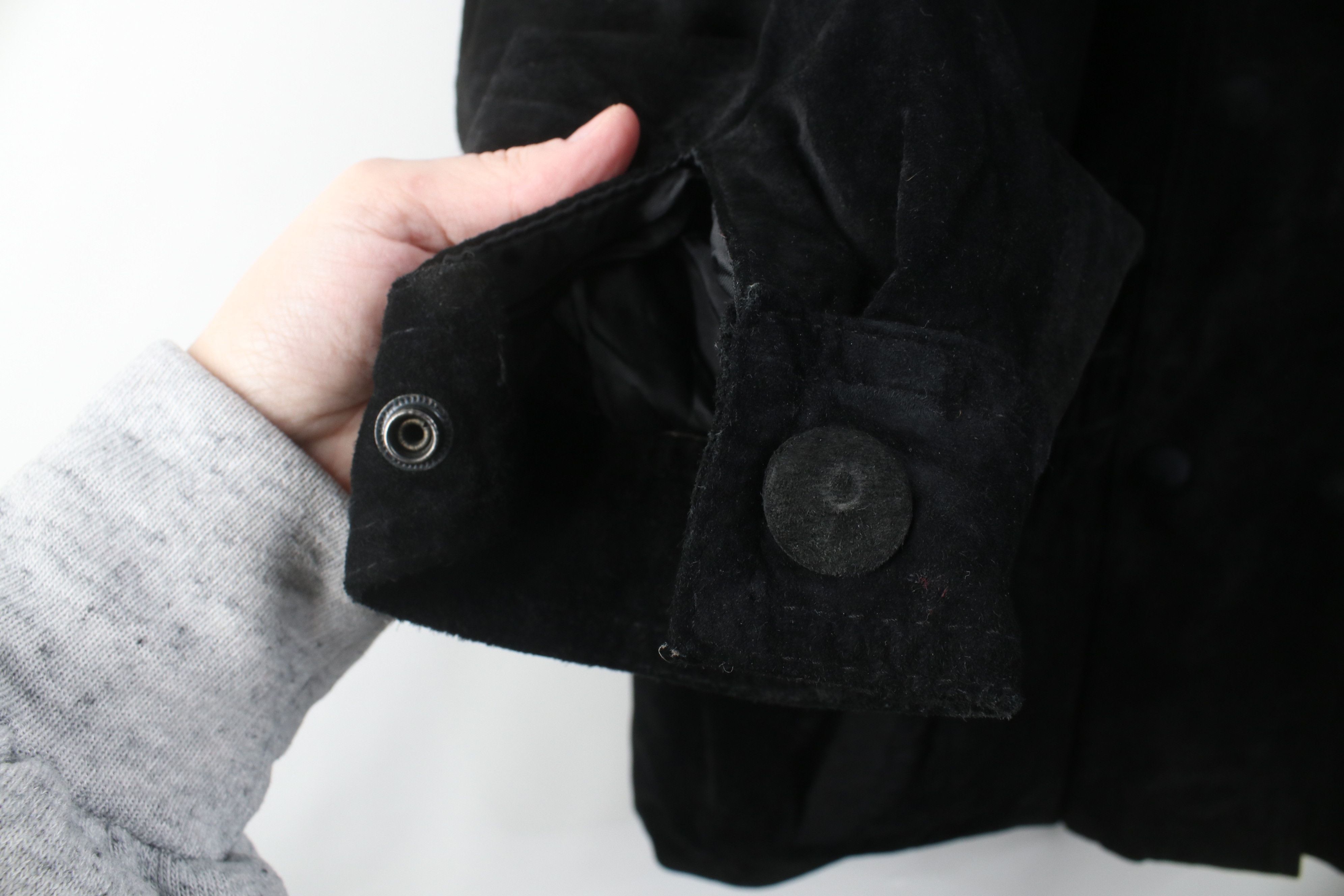 Vintage Vintage 90s Streetwear Suede Leather Double Breasted Jacket Size L / US 10 / IT 46 - 6 Thumbnail