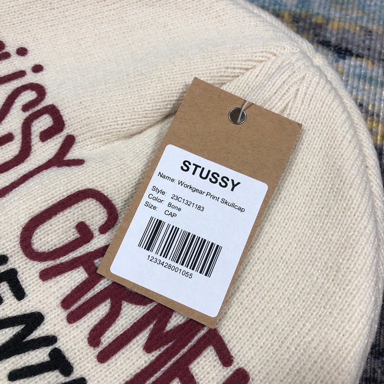 Stussy Stussy Workgear Print Skullcap Beanie Size ONE SIZE - 6 Thumbnail