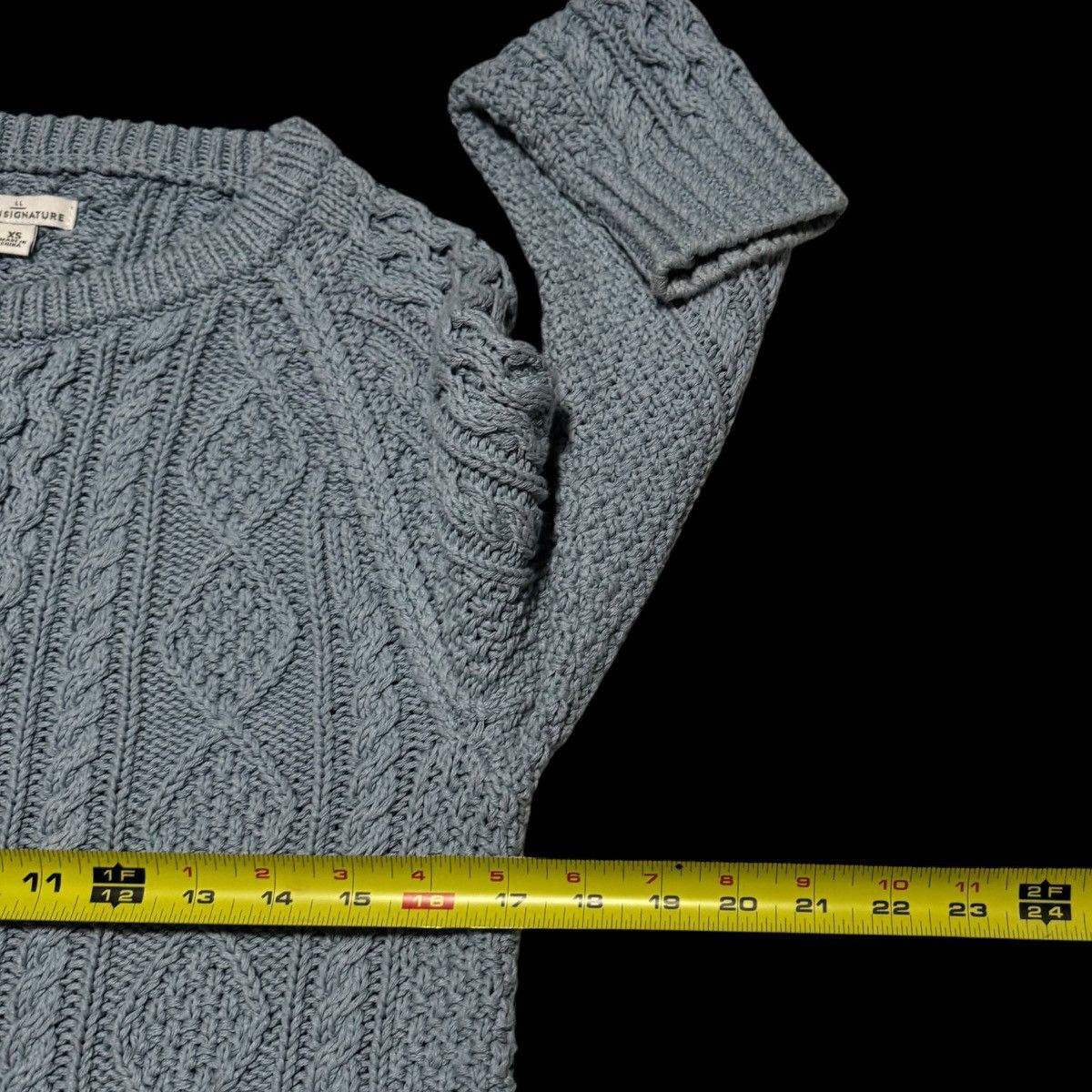 L.L. Bean L.L. Bean Signature Heavy Cable Knit Sweater XS Oversized Size XS / US 0-2 / IT 36-38 - 6 Thumbnail