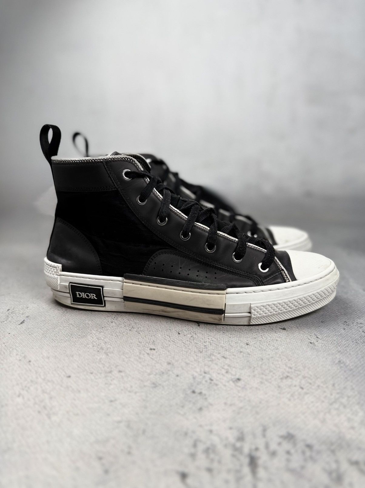 Dior Dior B23 High Top Black Archive Luxury Itali Sneakers y2k Size US 10 / EU 43 - 1 Thumbnail