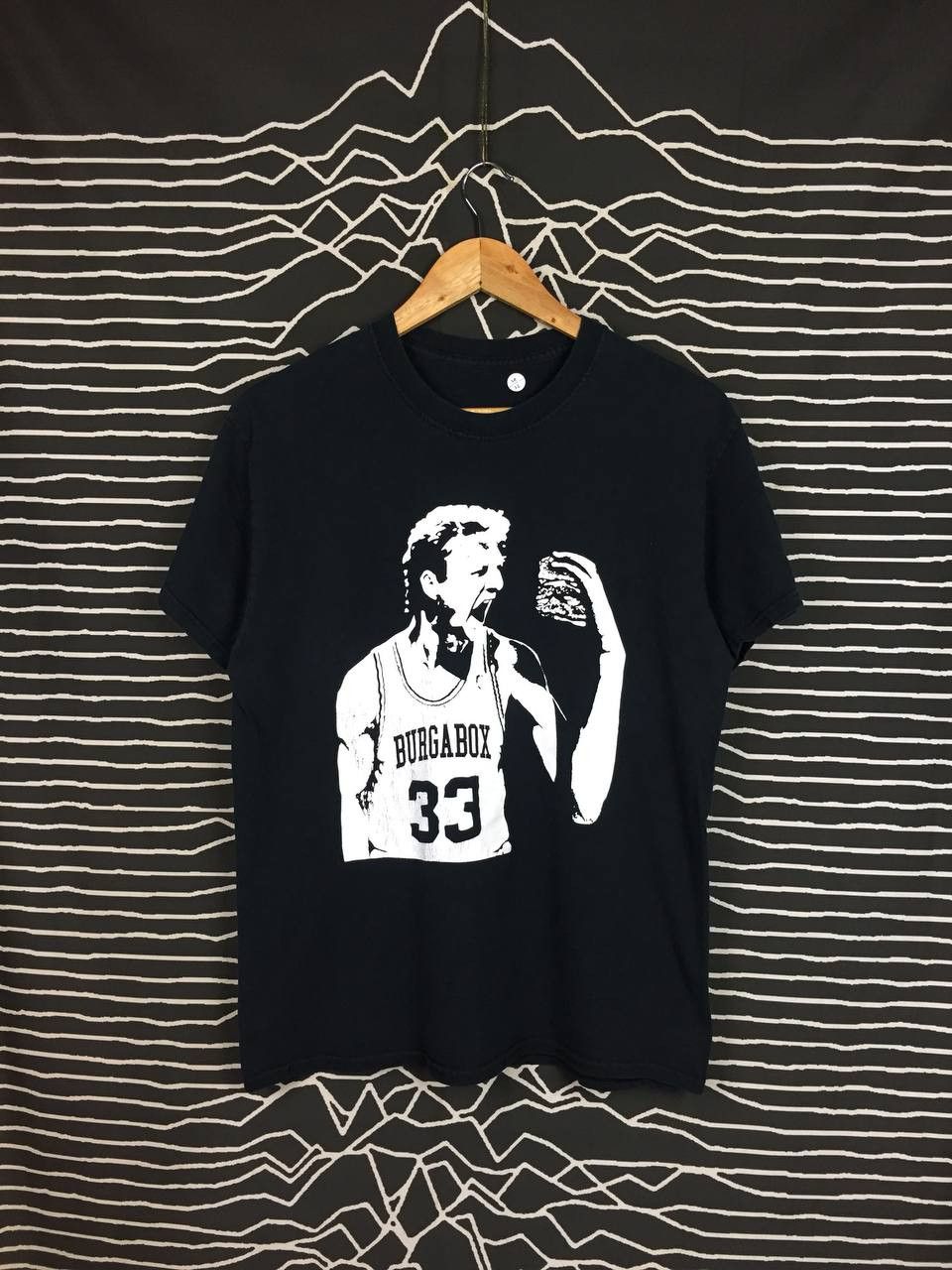 NBA × Vintage Larry Bird Burgabox Boston Burger Company Promo Tee Size US M / EU 48-50 / 2 - 2 Thumbnail