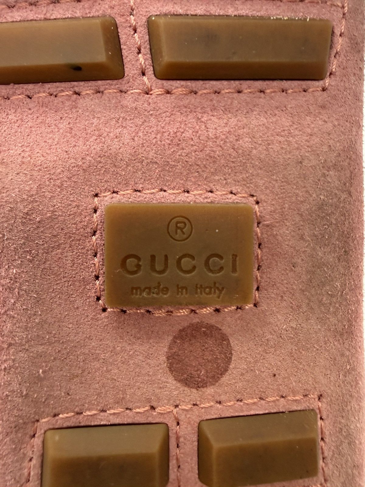 Gucci Gucci Bamboo Horsebit Suede Driving Loafers —Dusty Rose Pink Size US 11 / EU 44 - 16 Thumbnail