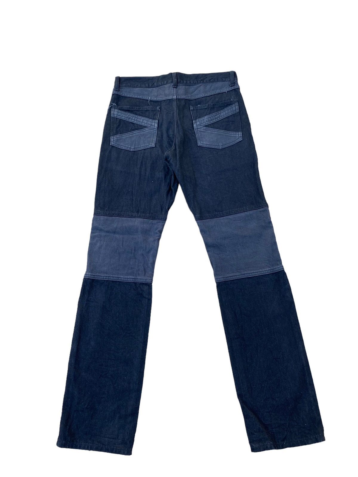 N.Hoolywood N.HOOLYWOOD Compile Panel Zipper Biker Denim - Made in Japan Size US 29 - 2 Thumbnail