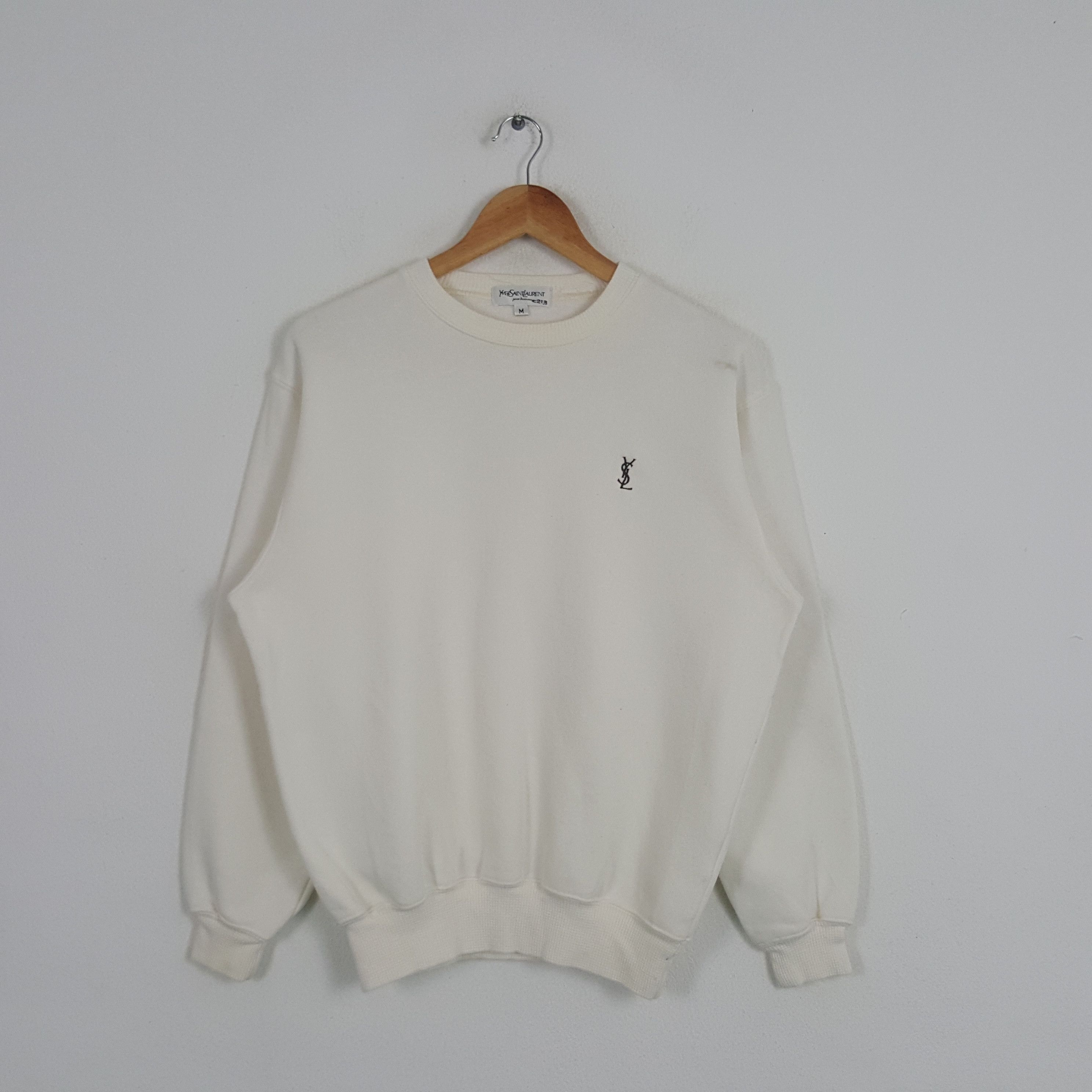 Vintage × Yves Saint Laurent Vintage Yves Saint Laurent Italian Brand Sweatshirt Size US M / EU 48-50 / 2 - 1 Thumbnail