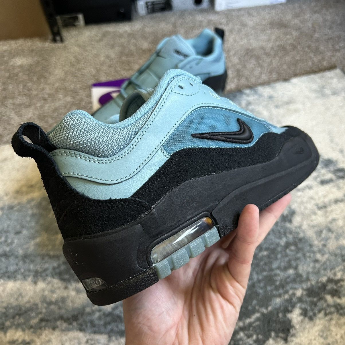 Nike SB HF7812-400 NiKE AiR MAX iSHOD WAiR DENiM TURQUOiSE OBSiDiAN Size US 9.5 / EU 42-43 - 5 Thumbnail