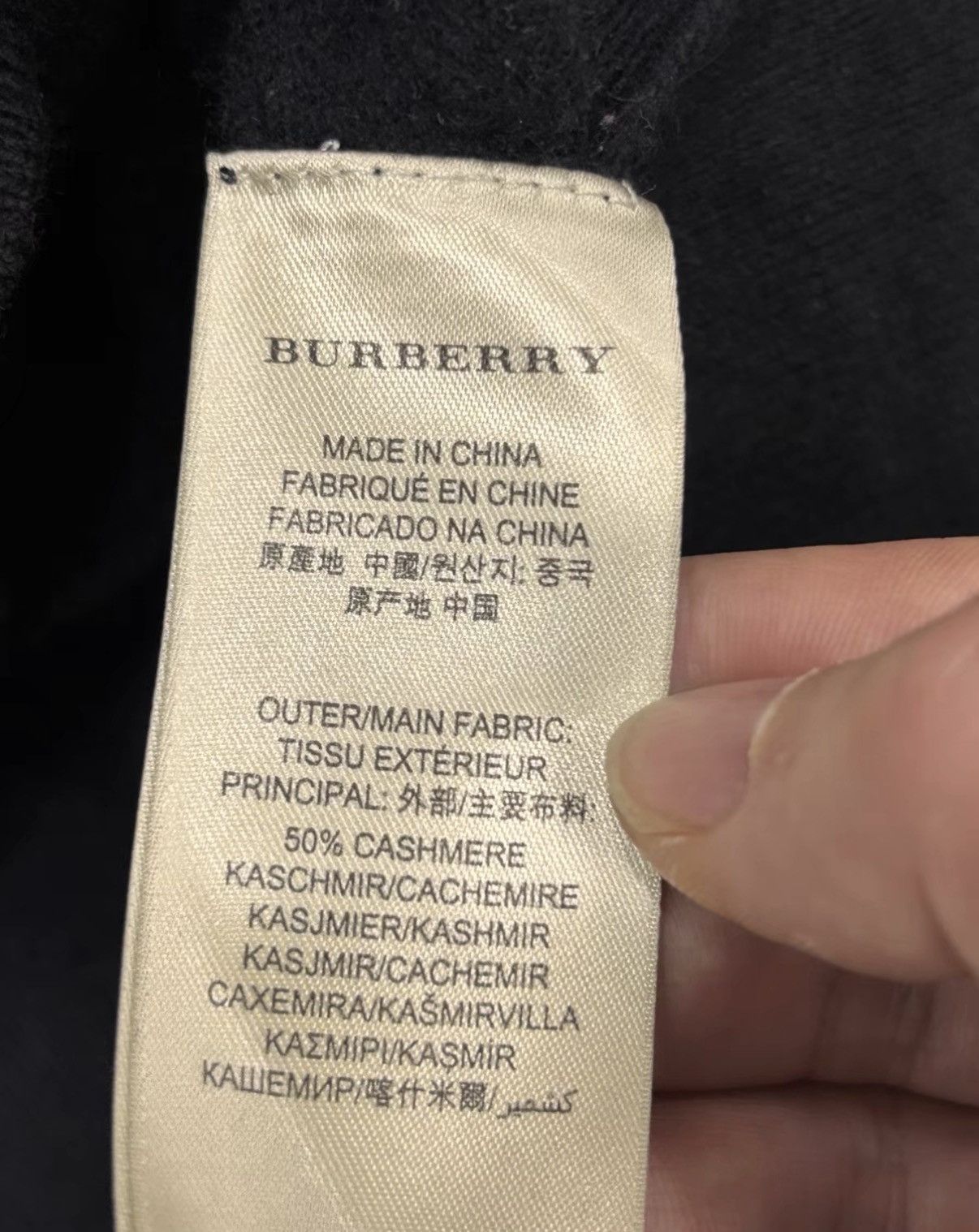 Burberry Burberry Cashmere Sweater J2 Size US XL / EU 56 / 4 - 6 Thumbnail