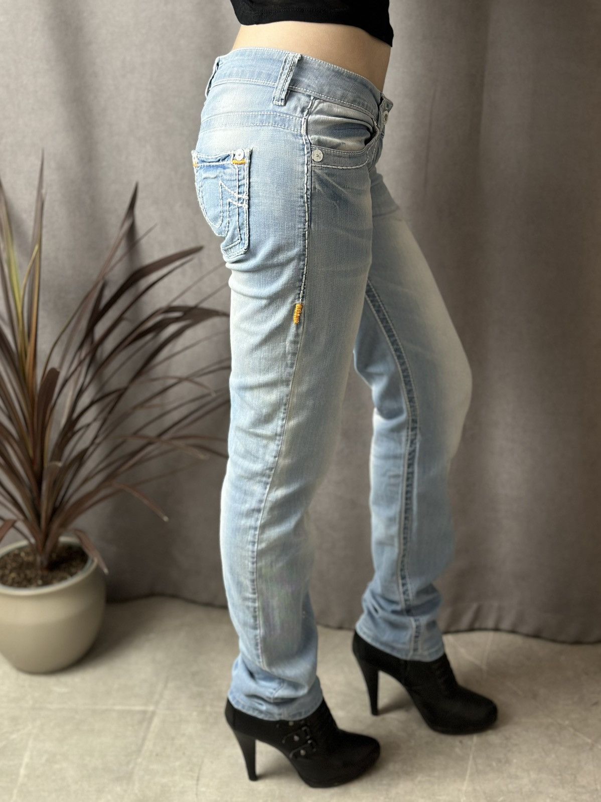 True Religion Vintage True Religion Slim Pants Distressed Y2k Japanese GOA Size 27" / US 4 / IT 40 - 4 Thumbnail