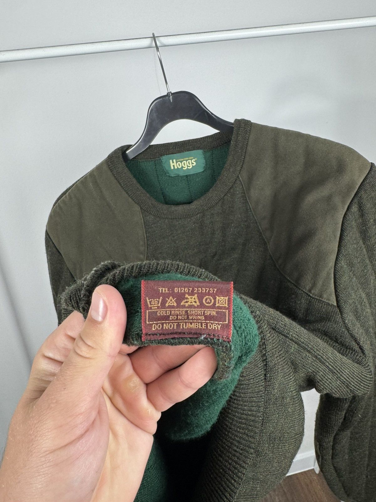 Other Hoggs Quiltknit Wool Hunting Sweater Padded Elbow Shoulder L Size US L / EU 52-54 / 3 - 9 Thumbnail