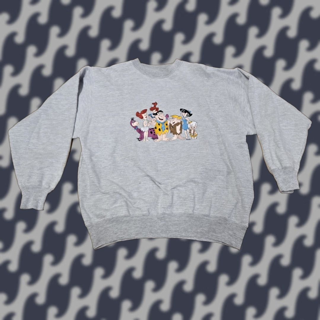 Vintage VINTAGE Flintstones Sweatshirt Mens XL Gray Blitzz Studios Cartoon Crewneck 90s TV Size US XL / EU 56 / 4 - 1 Thumbnail