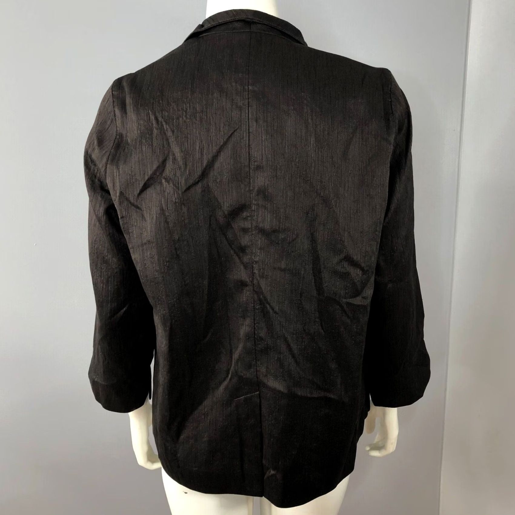 Eileen Fisher Eileen Fisher Blazer Style Jacket Lightweight Silk Cardigan Front Open Small Brown Women's S Long Sleeve Button Closure Mid-Length Vintage No Size S / US 4 / IT 40 - 4 Thumbnail