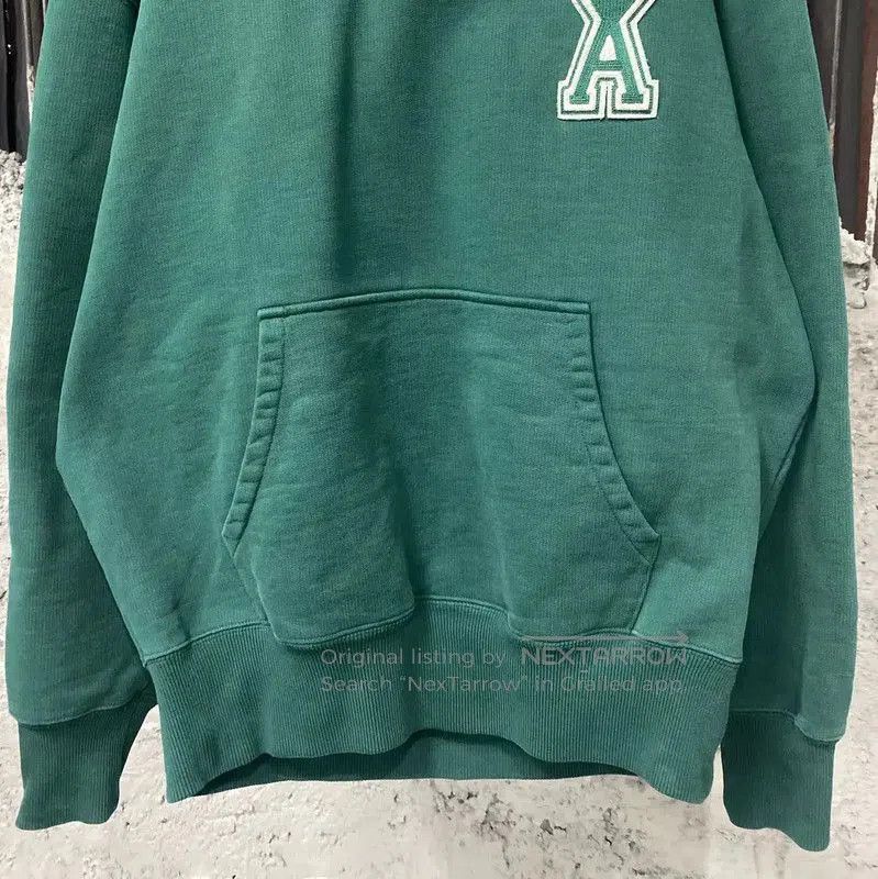 AMI AMI Long Sleeve Hoodie in Green . Size L / US 10 / IT 46 - 4 Thumbnail