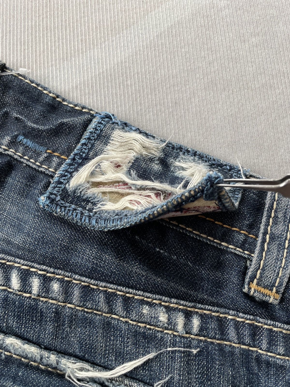 Mek Denim Mek Denim Embroidered Jeans (P81) Size US 32 / EU 48 - 11 Thumbnail