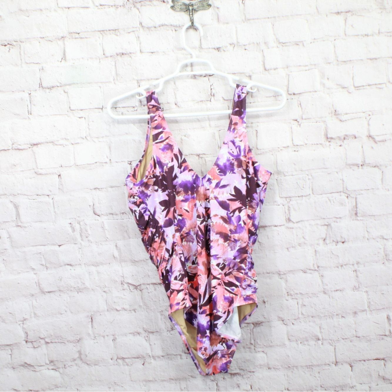 L.L. Bean LL Bean Slimming Swimwear Tanksuit Print Flowers Size XXL / US 16-18 / IT 52-54 - 6 Thumbnail