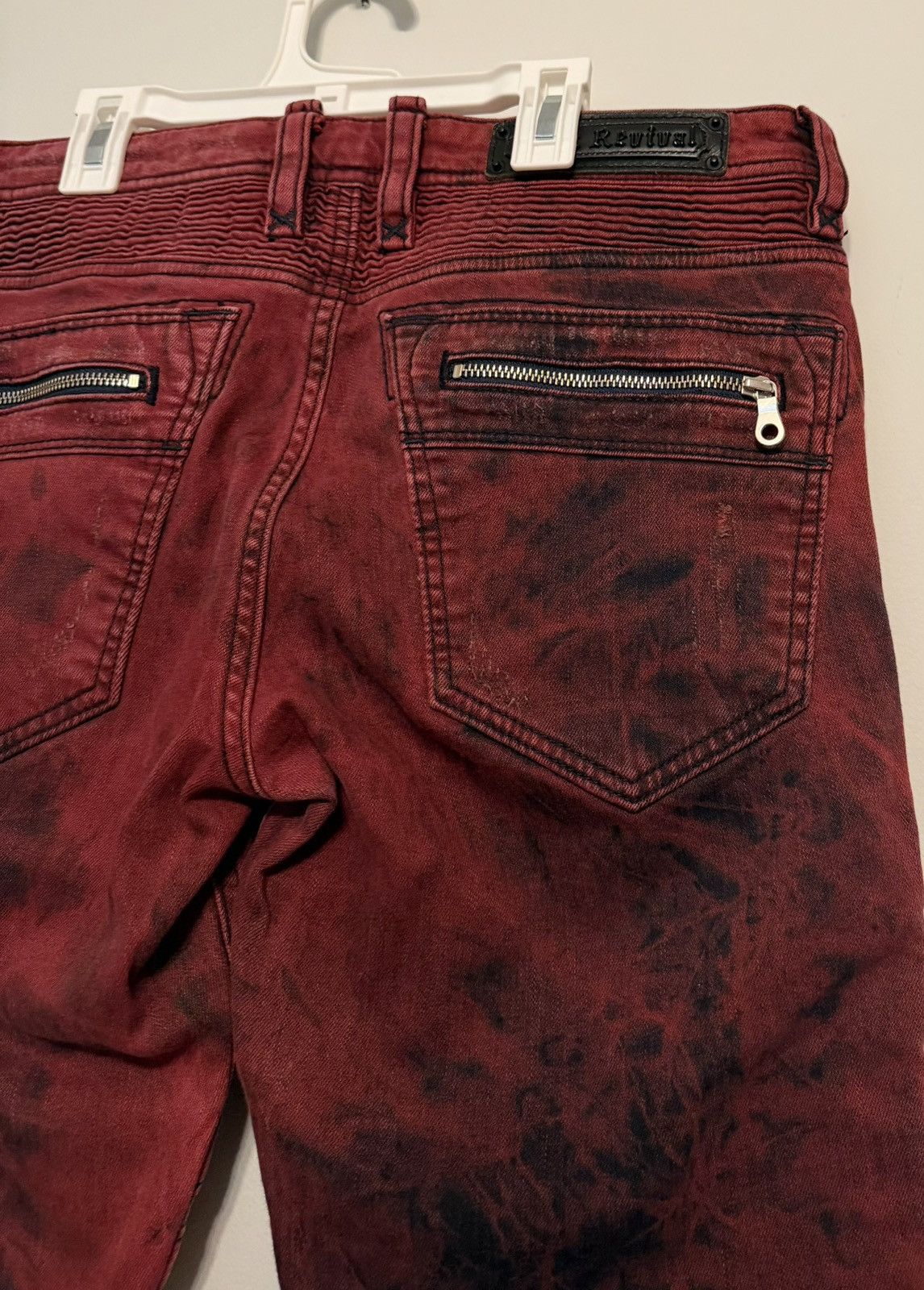 Rock Revival Men’s Rock Revival Moto Jeans-Red Size US 32 / EU 48 - 11 Thumbnail