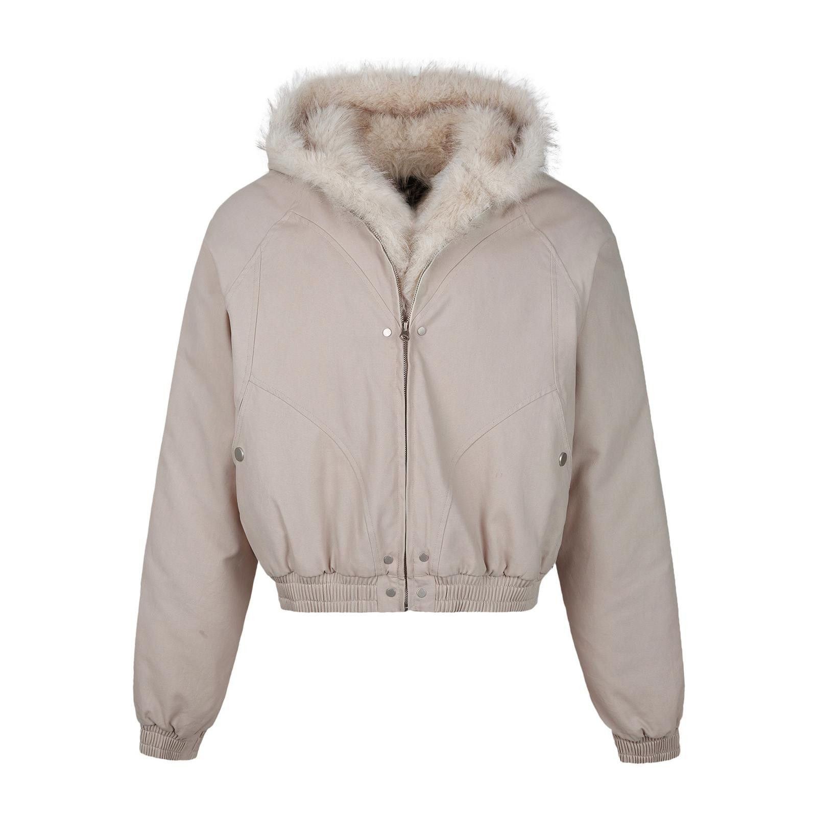 Vintage Fur Collar Bomber Jacket for Men, Warm Outerwear Size US M / EU 48-50 / 2 - 2 Thumbnail