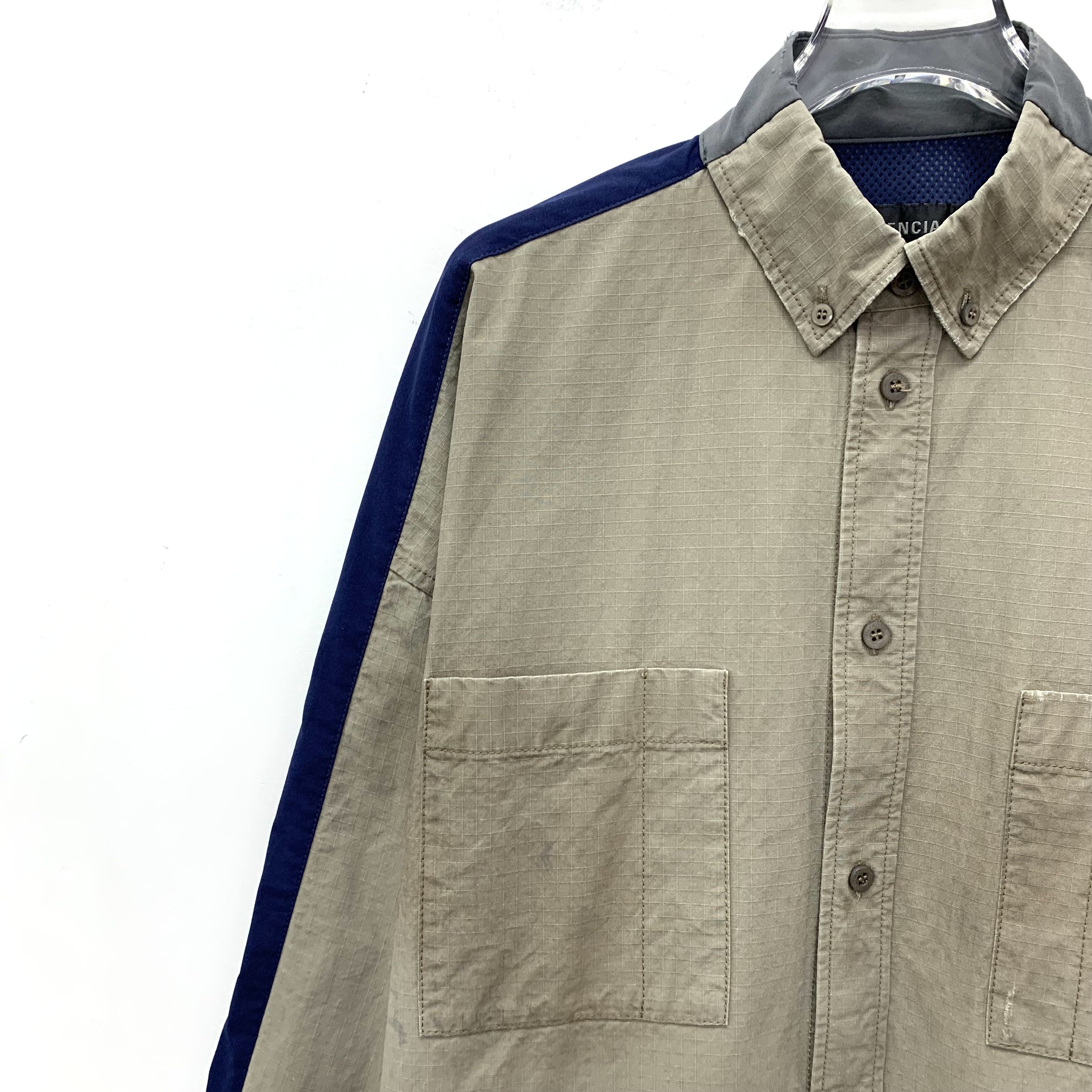 Balenciaga Balenciaga Distressed Jacket Colorblock (1) Size US S / EU 44-46 / 1 - 3 Thumbnail