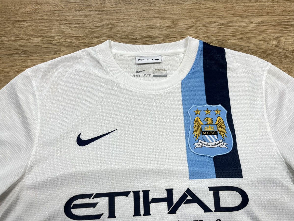 Nike Nike Manchester City 2013-14 Away Jersey Shirt White Etihad Size US M / EU 48-50 / 2 - 3 Thumbnail