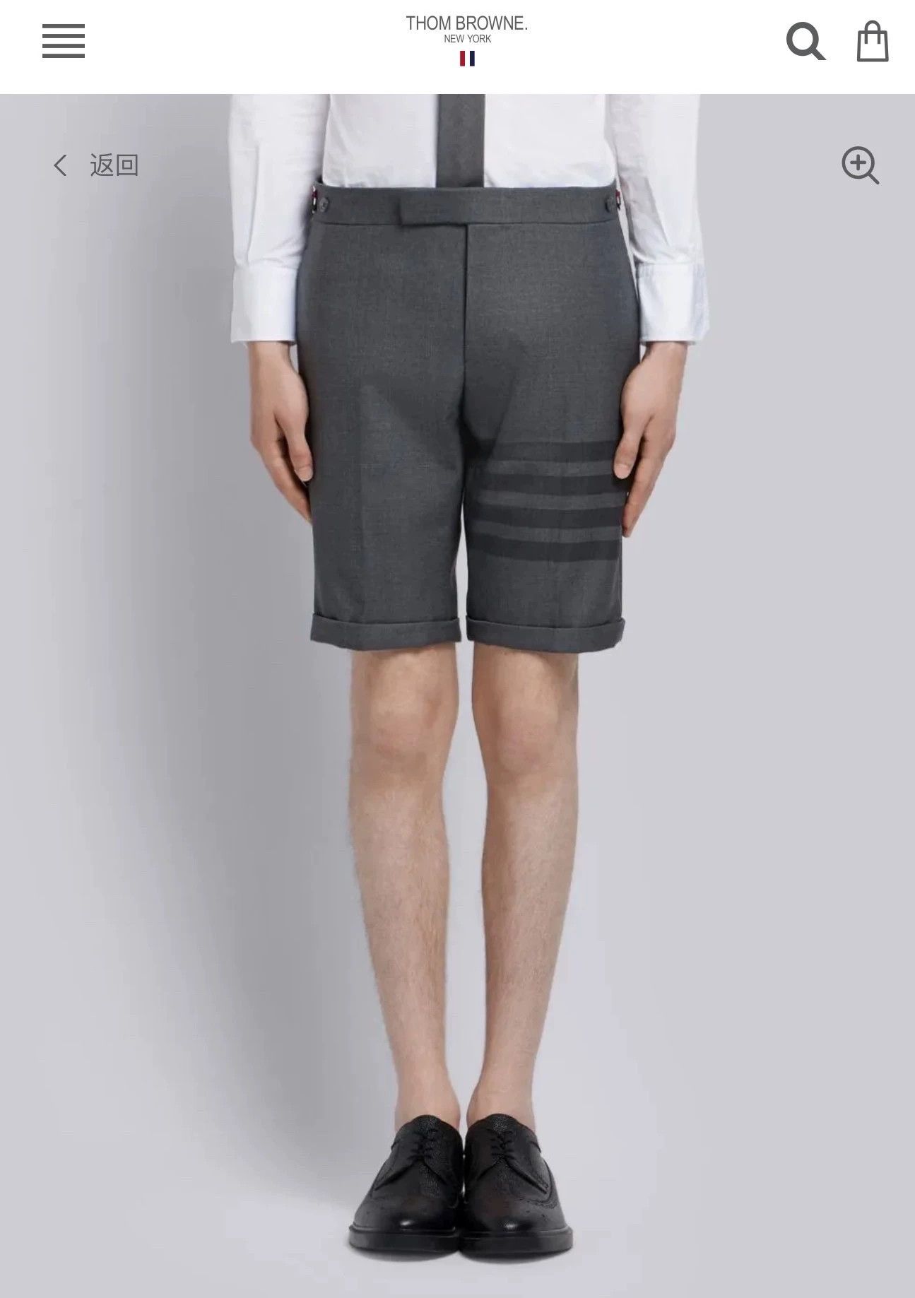 Thom Browne Thom Browne 4-Bar Wool Dark Gray Suit Shorts Size 2 Size US 32 / EU 48 - 5 Thumbnail