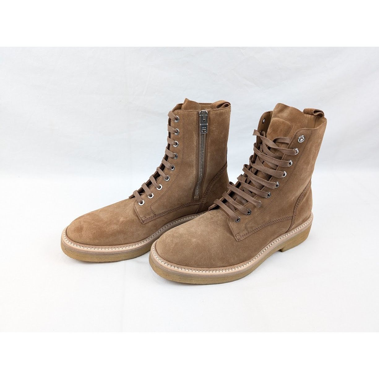Amiri o1rshd1 Combat Crepe Sole Boots in Brown/Natural Size US 11.5 / EU 44-45 - 15 Thumbnail