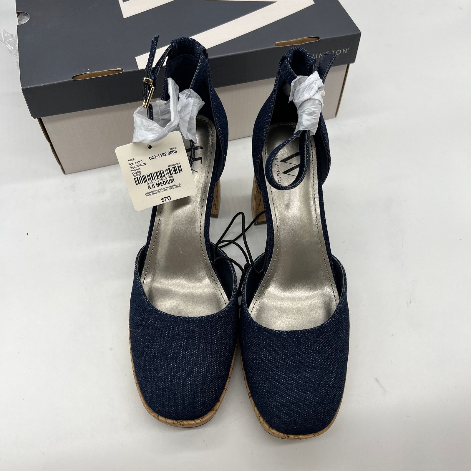 Other Worthington Womens Panama Block Heel Pumps Size US 8.5 / IT 38.5 - 4 Thumbnail