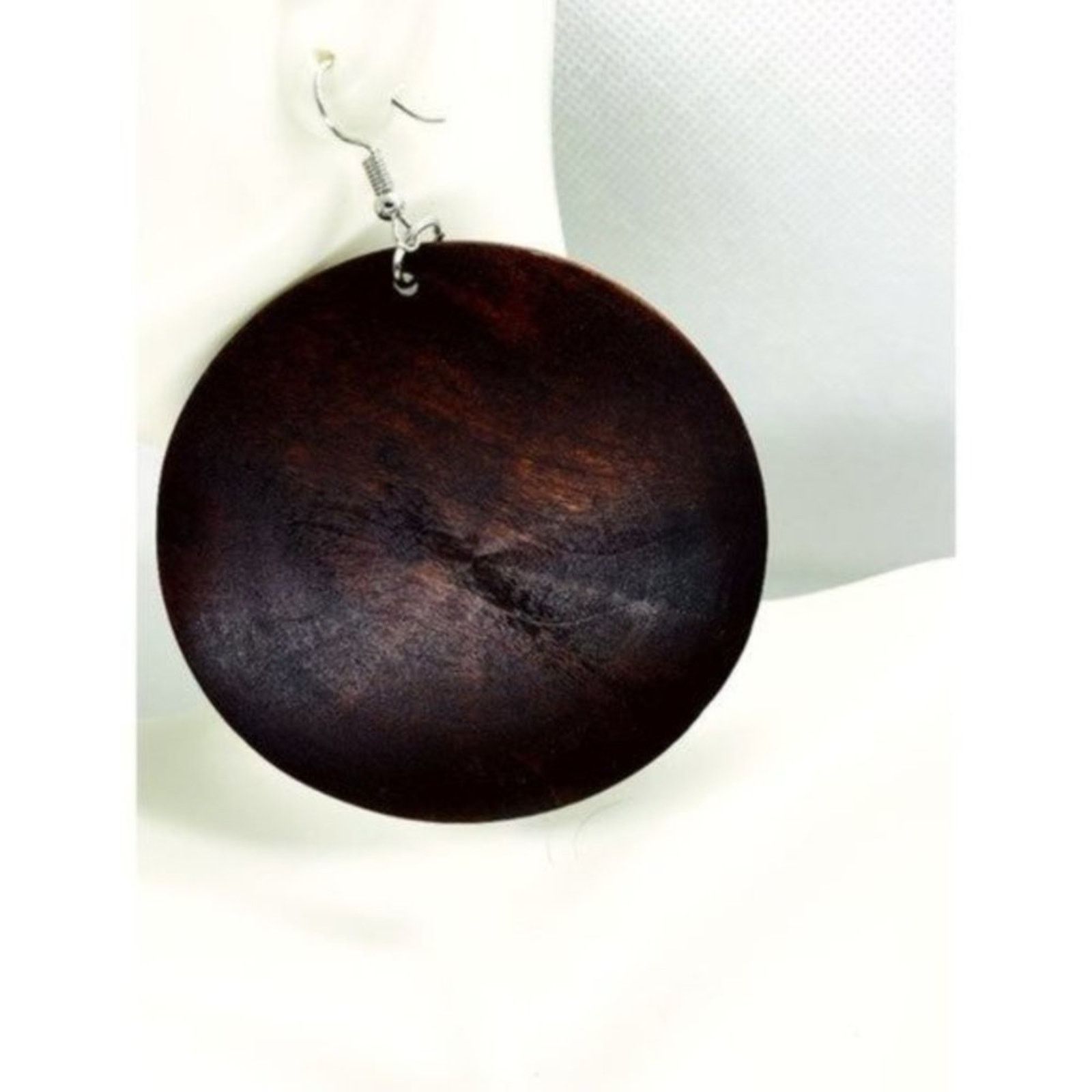 Other NWT Brown Wood Circle Dangle Earrings Size ONE SIZE - 1 Thumbnail