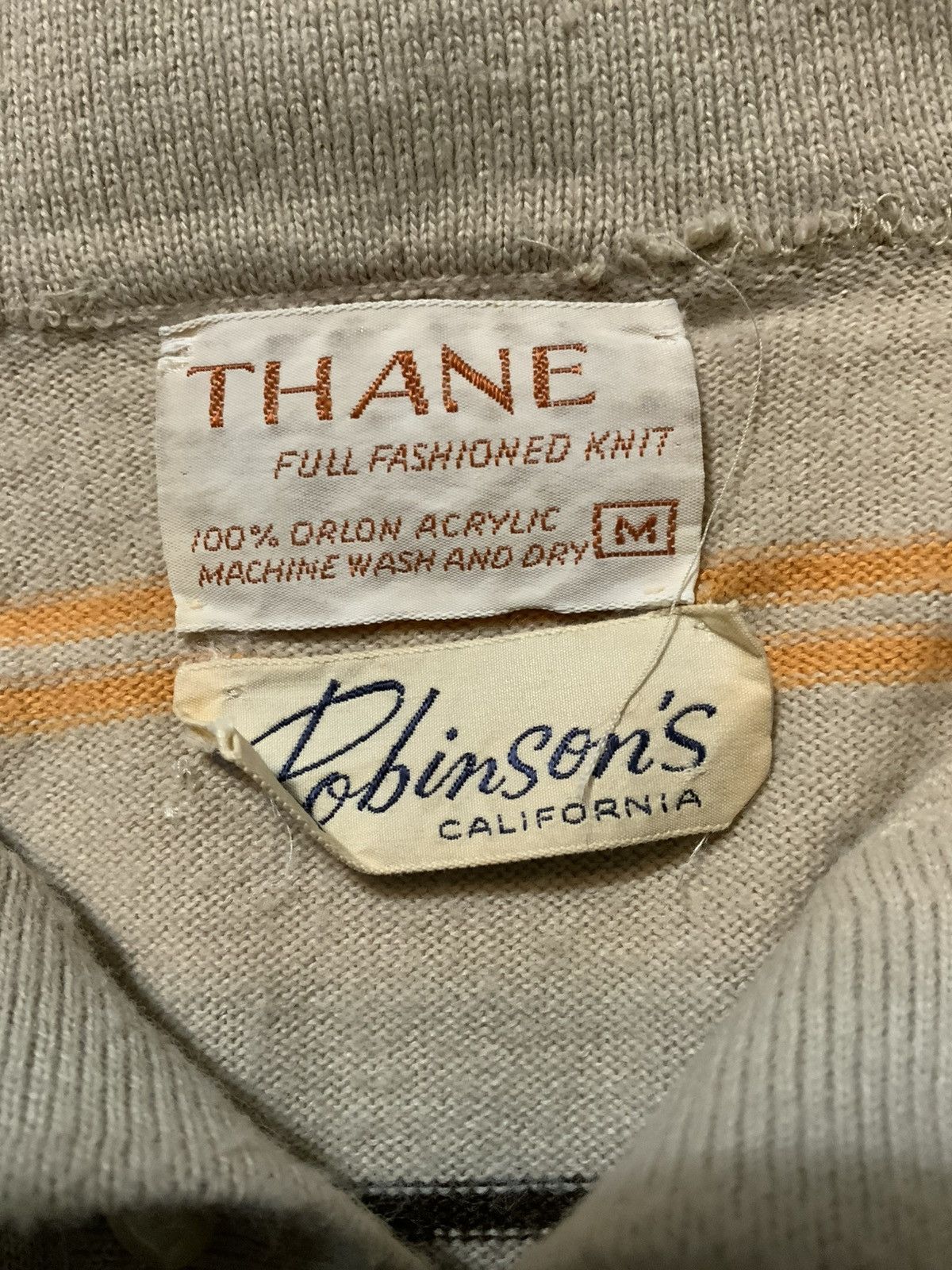 Vintage Vintage 60s Thane Robinsons California S/S Polo Stripe Shirt Size US M / EU 48-50 / 2 - 5 Thumbnail
