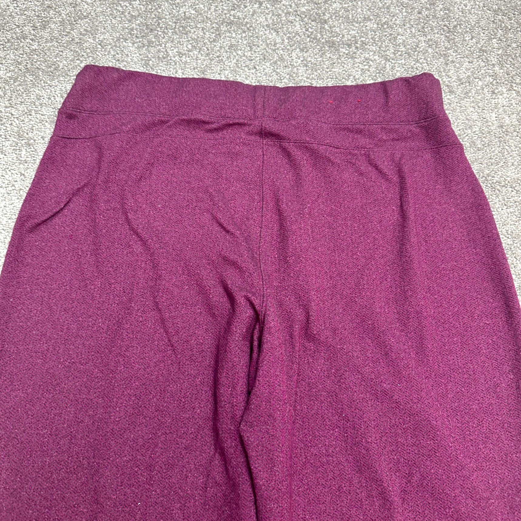 Talbots VINTAGE Talbots Pants Womens XL Purple Pull On Stretch Casual Yoga Active 36x31 Size 40" / US 18 - 3 Thumbnail