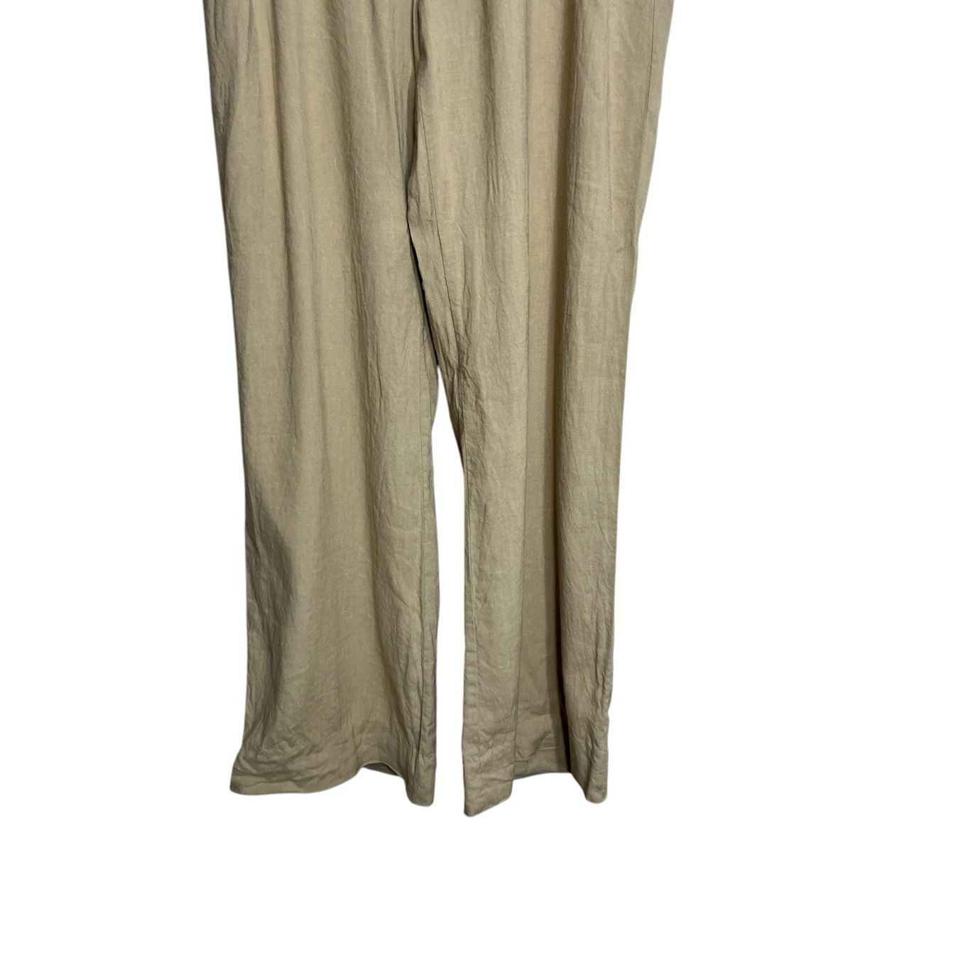Banana Republic Banana Republic Y2K Wide Leg Linen High Waist Pant Women's Size 10 Size 32" / US 10 / IT 46 - 3 Thumbnail