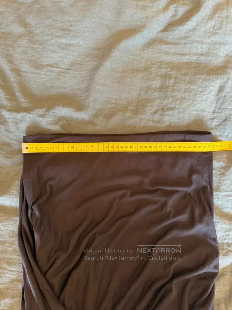 Helmut Lang Helmut Lang size M Made in USA Draped Asymmetric Modal Skir Size 25" / US 0 / IT 36 - 9 Thumbnail