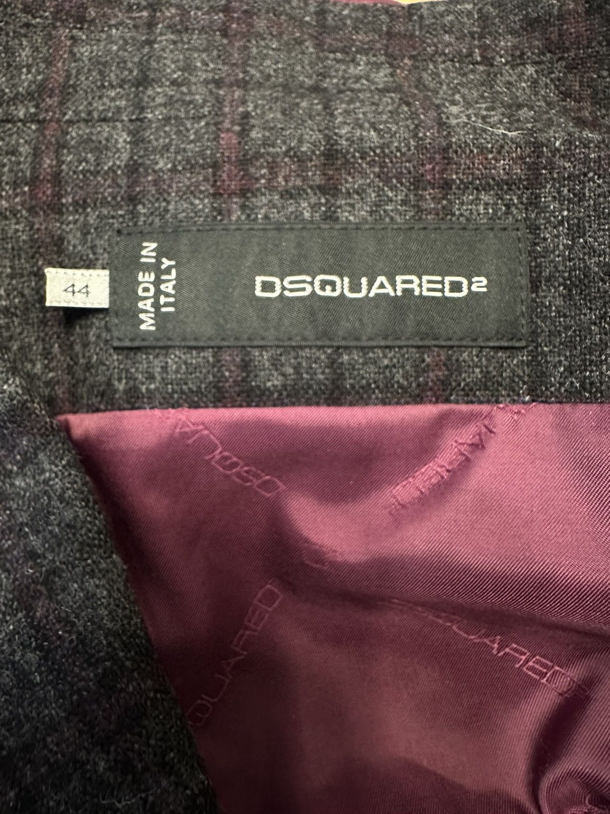 Designer × Dsquared2 × Japanese Brand Rare office siren dsquared2 wool logo suit vest fancy y2k Size M / US 6-8 / IT 42-44 - 4 Thumbnail