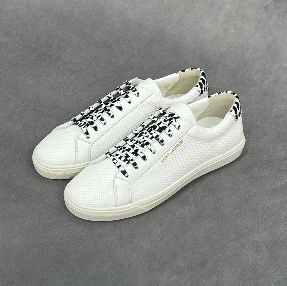 Saint Laurent Paris Saint Laurent Paris Leather Multi Lowtop Sneakers 7 Men Size US 7 / EU 40 - 1 Thumbnail