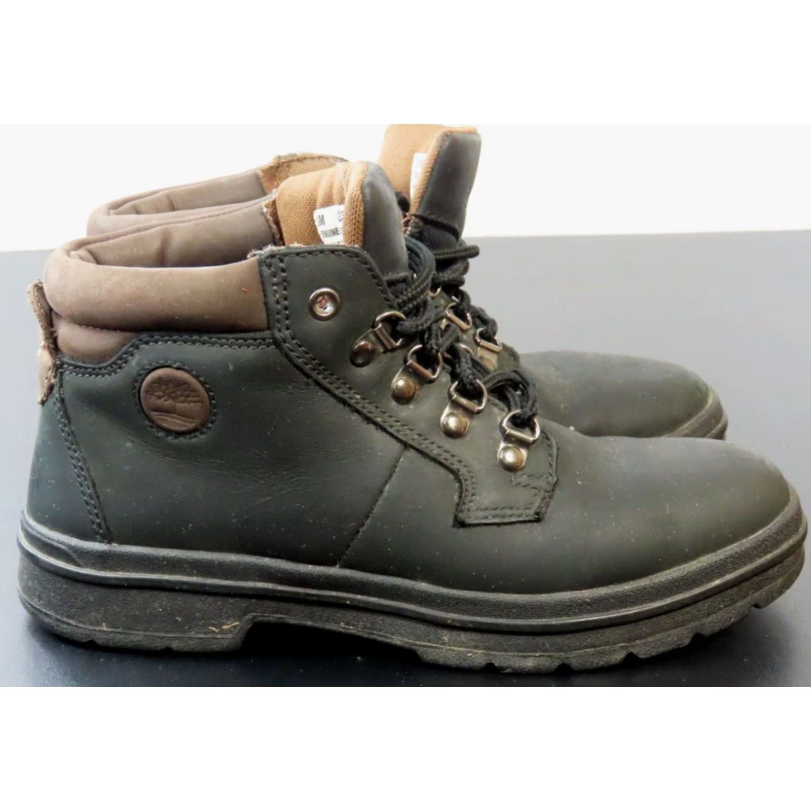 Timberland Timberland Black Leather Ankle Chukka Hiking Boots Women's 8M 12305 Size US 8 / IT 38 - 2 Thumbnail