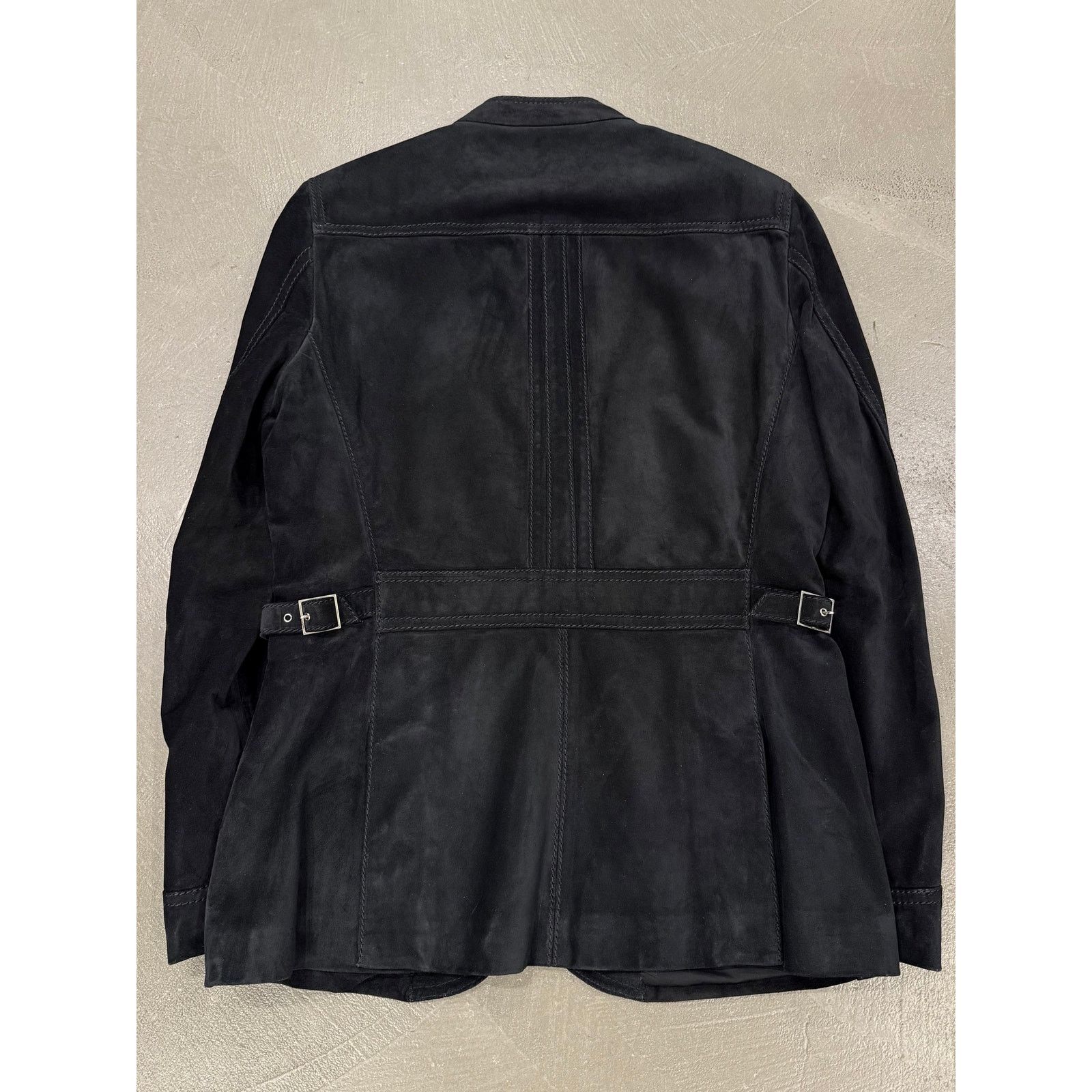 Gucci 2000s Gucci faded black suede safari jacket Size US L / EU 52-54 / 3 - 4 Thumbnail