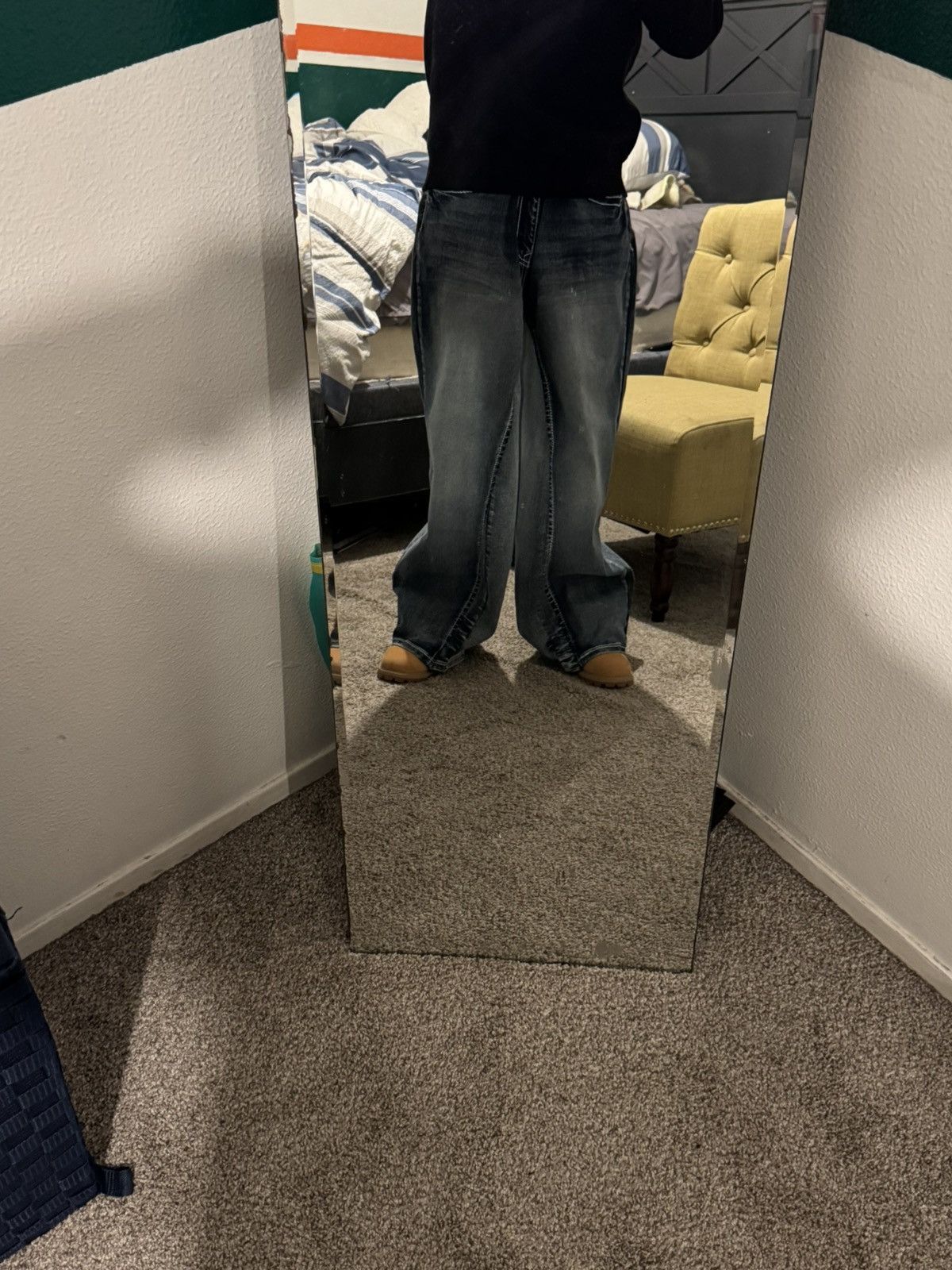 Other Custom True luck denim baggy jeans Size US 30 / EU 46 - 7 Thumbnail
