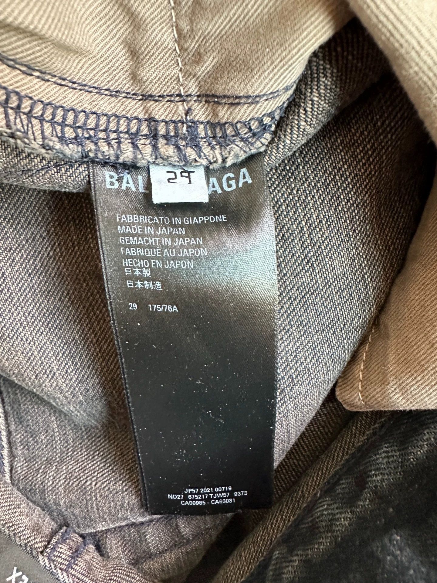 Balenciaga Balenciaga 21AW Detachable Adjustable Waist Denim Cargo 29 Size US 29 - 7 Thumbnail