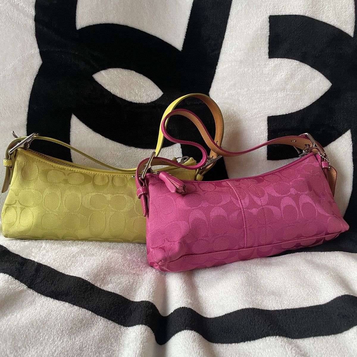 Coach neon fashion bag