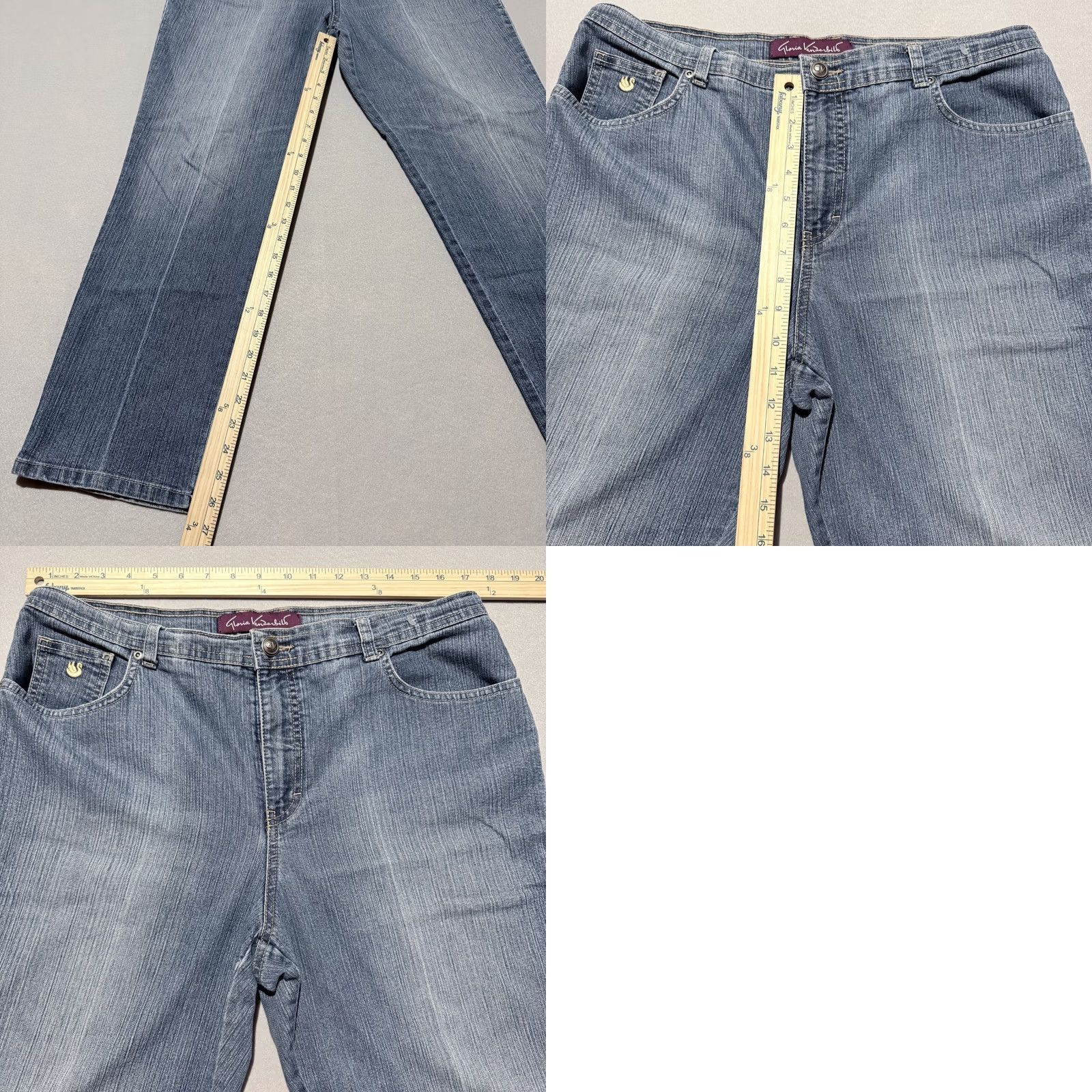 Gloria Vanderbilt Gloria Vanderbilt Jeans Women’s 14 Medium Wash Denim High-Rise Classic Straight Jeans Blue Women M Size 32" / US 10 / IT 46 - 9 Thumbnail