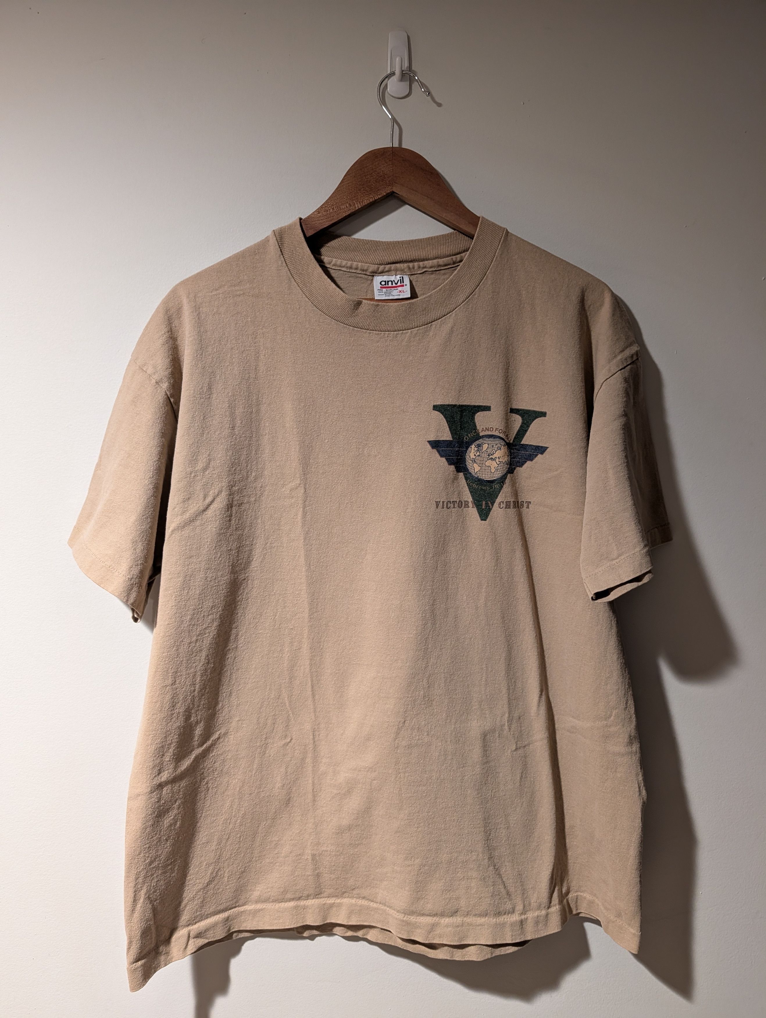 Vintage Vintage 1995 Victory in Christ Jesus Verses Religion T-Shirt Size US XL / EU 56 / 4 - 4 Thumbnail