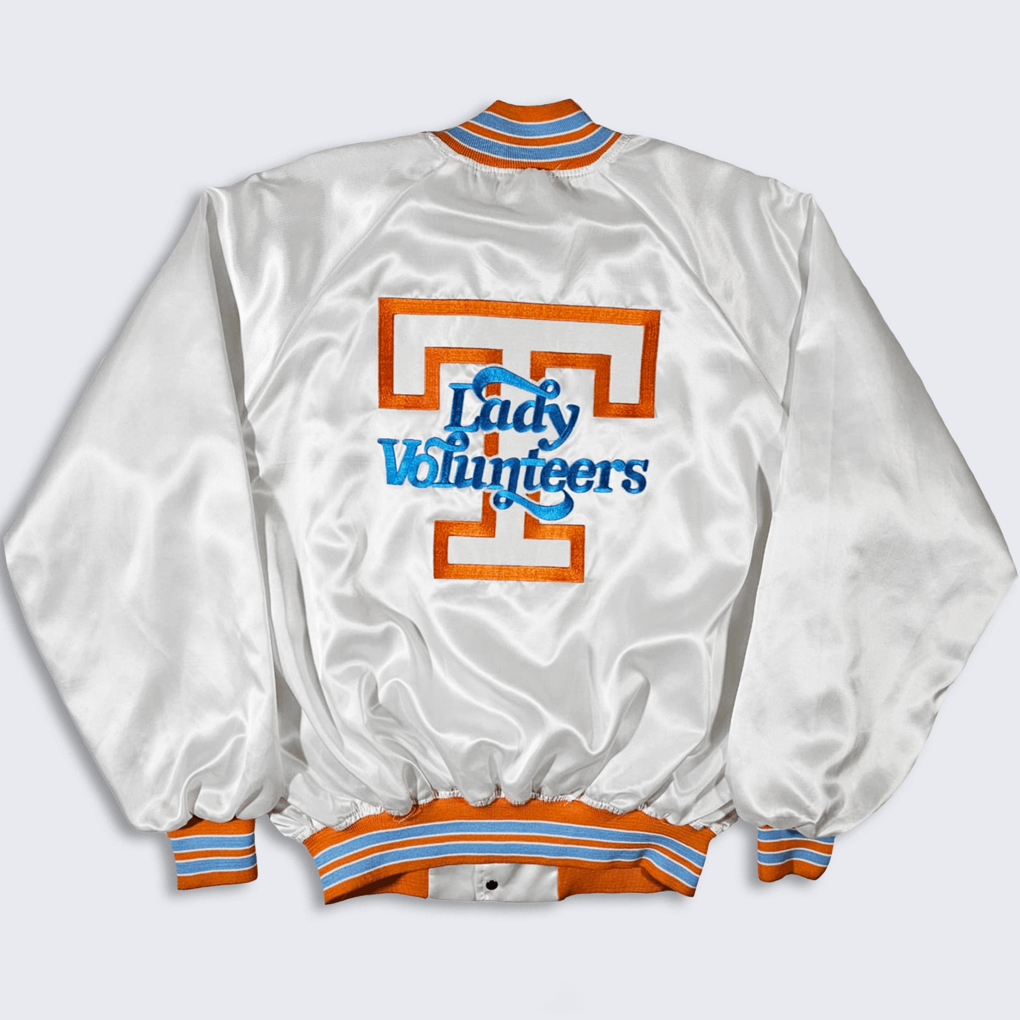 NCAA × Vintage Tennessee Lady Volunteers Vintage 80s Satin Bomber Jacket Size US XL / EU 56 / 4 - 1 Thumbnail